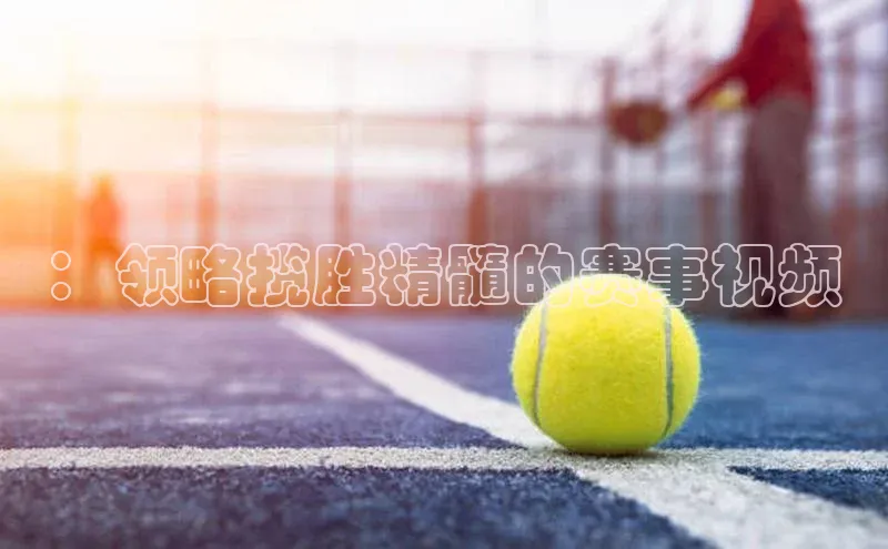 ：领略揽胜精髓的赛事视频